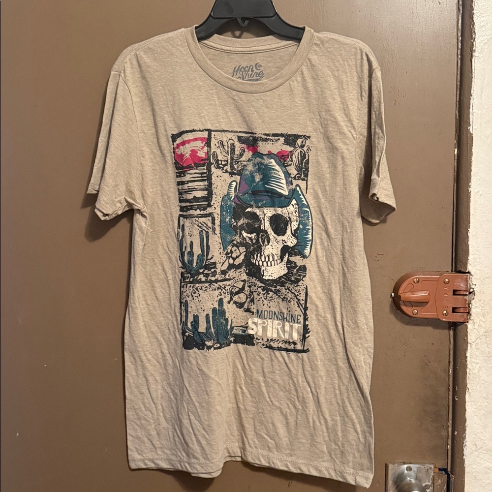 Moonshine Spirit Men’s Black Western Graphic T-Shirt